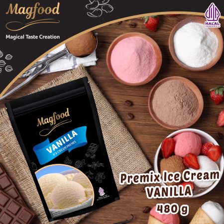 MAGFOOD PREMIX ICE CREAM VANILLA 480 GRAM