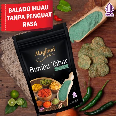 MAGFOOD BUMBU TABUR RASA BALADO HIJAU TANPA PENGUAT RASA 100 GRAM