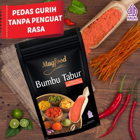 MAGFOOD BUMBU TABUR RASA PEDAS GURIH TANPA PENGUAT RASA 100 GRAM