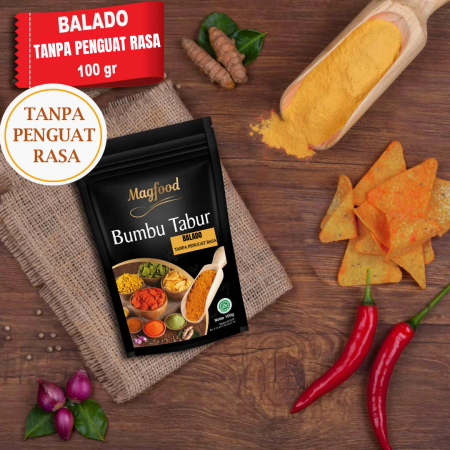 MAGFOOD SEASONING POWDER BALADO FLAVOR NON MSG 100 GRAM