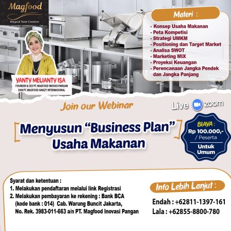 Rekaman Webinar "Menyusun Business Plan Usaha Makanan"